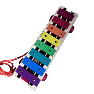 Vintage Fisher-Price Pull-A-Tune Xylophone #870 (Wood & Metal, 1950s-70s)